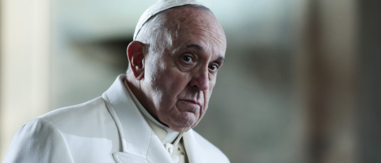 Pope Francis leaves after laying a wreath at the grave site of  the Turkish republic founder, Mustafa Kemal Ataturk, inside the Ataturk Mausoleum in Ankara, Friday, Nov. 28, 2014. Pope Francis arrived in Turkey on Friday at a sensitive moment for the Muslim nation, as it cares for 1.6 million refugees and weighs how to deal with the Islamic State group as its fighters grab chunks of Syria and Iraq across Turkey's southern border. (AP Photo/Markus Schreiber)